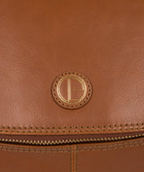'Marbury' Vintage Dark Tan Leather Backpack image 6