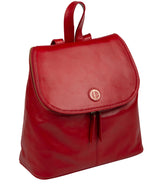 'Marbury' Vintage Red Leather Backpack image 3