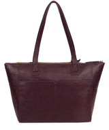 'Gwent' Blackberry Leather Tote Bag image 3