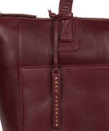 'Gwent' Burgundy  Leather Tote Bag image 6