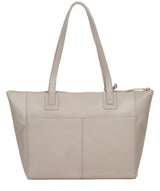'Gwent' Dove Grey Leather Tote Bag image 3