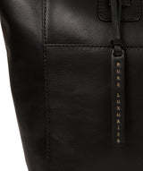 'Gwent' Black Leather Tote Bag image 6