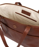 'Gwent' Cognac Leather Tote Bag image 4