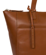 'Gwent' Dark Tan Leather Tote Bag image 6