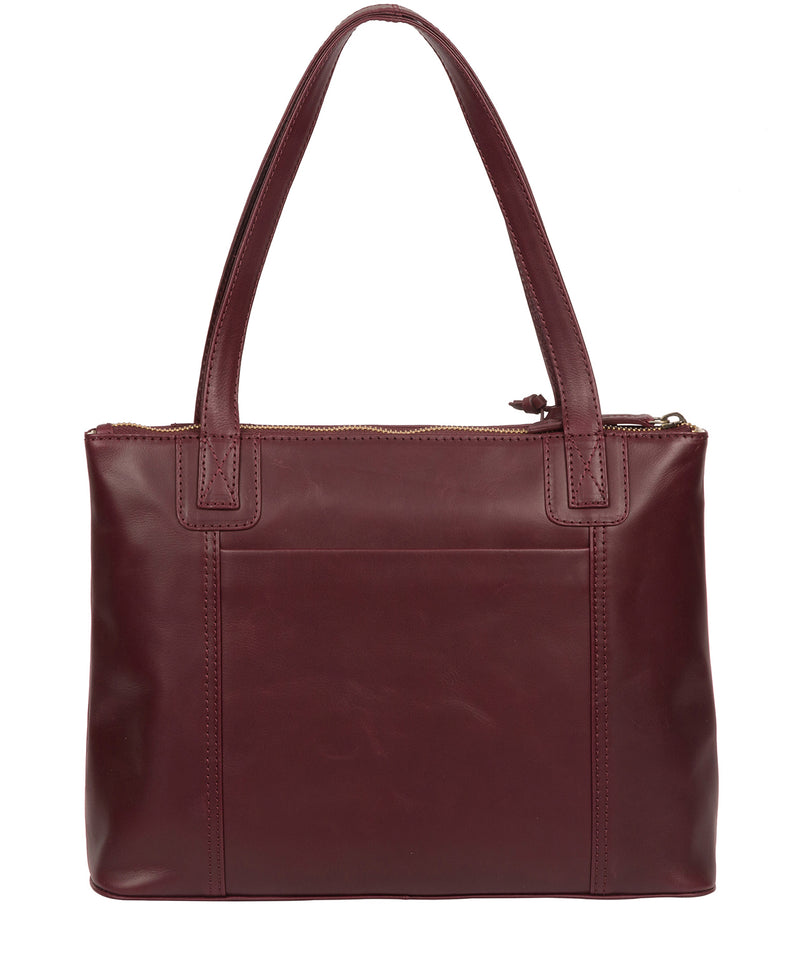 'Newark' Burgundy Leather Handbag image 3