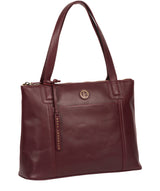 'Newark' Burgundy Leather Handbag Pure Luxuries London