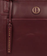 'Newark' Burgundy Leather Handbag Pure Luxuries London