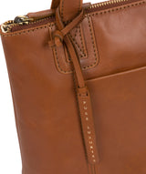 'Newark' Vintage Dark Tan Leather Handbag image 6