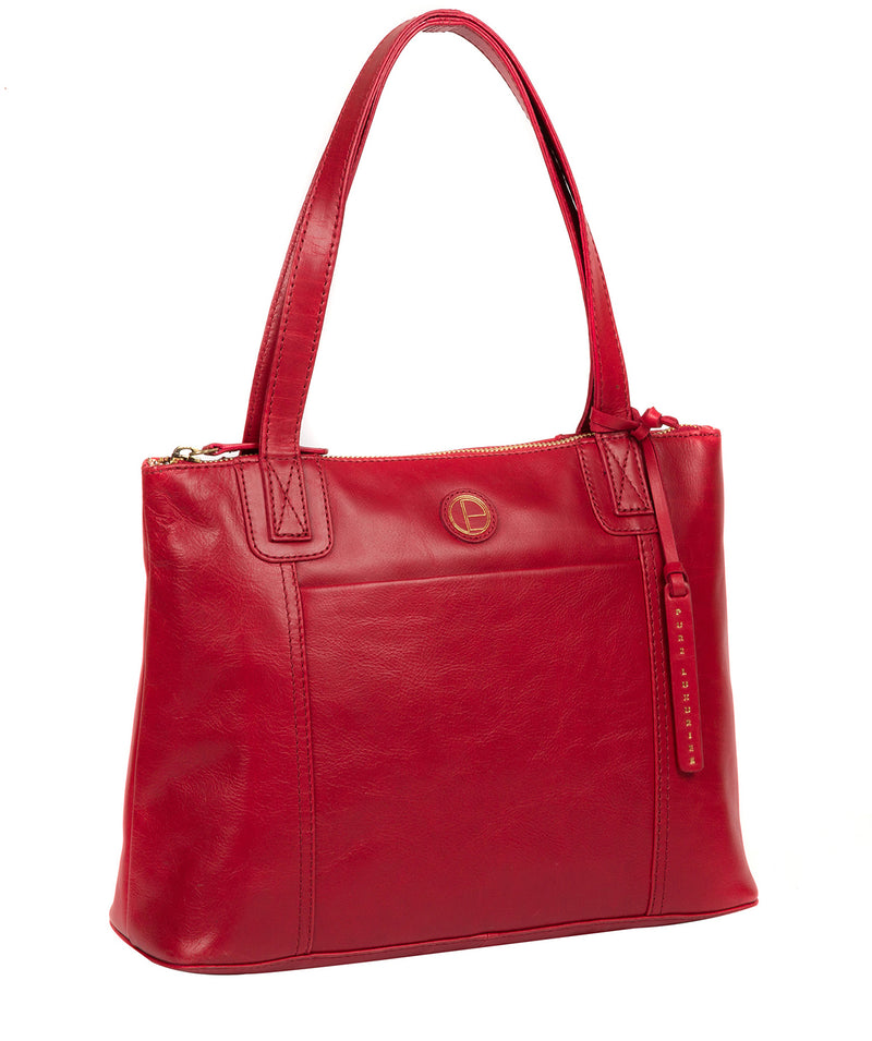 'Newark' Vintage Red Leather Handbag image 5