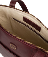 'Jura' Burgundy Leather Handbag image 4