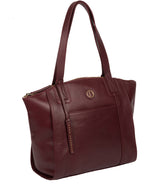 'Jura' Burgundy Leather Handbag image 5