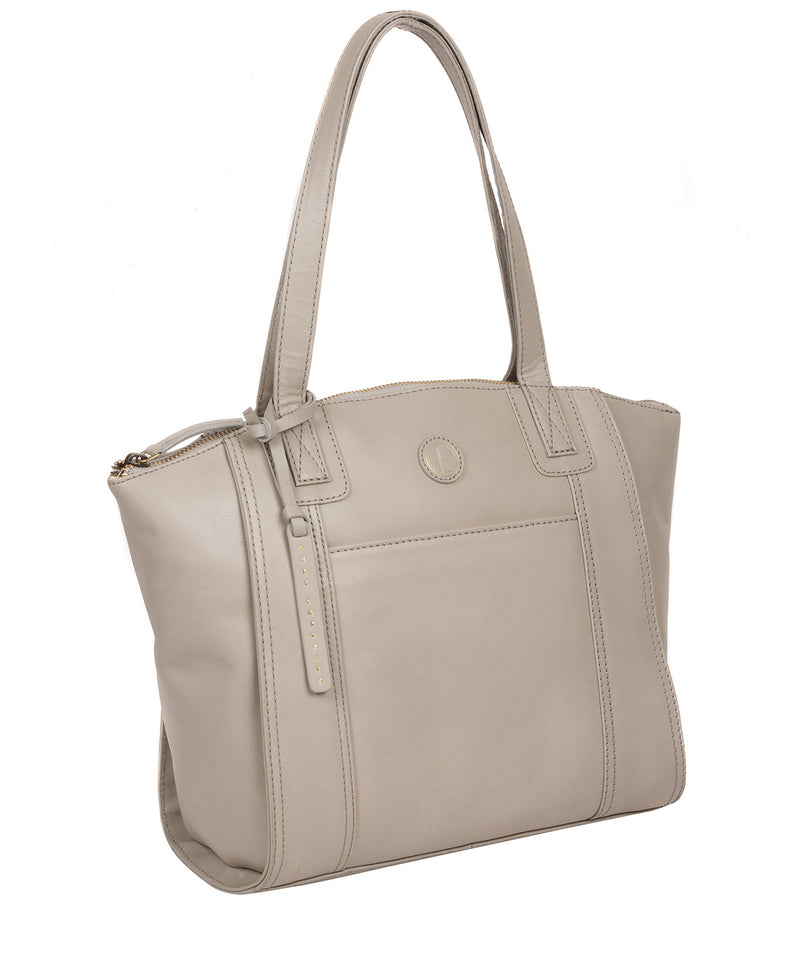 'Jura' Dove Grey Leather Handbag image 5