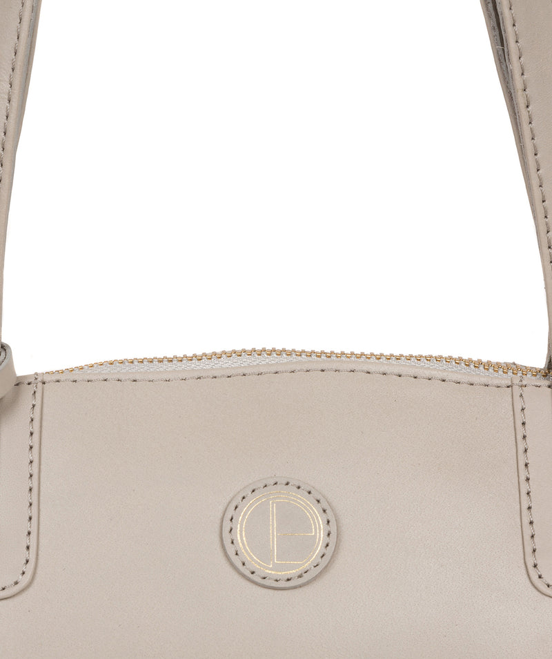 'Jura' Dove Grey Leather Handbag image 7