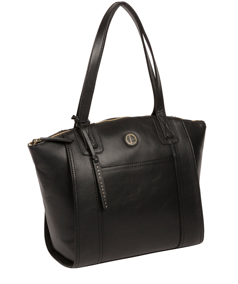 'Jura' Vintage Black Leather Handbag image 5