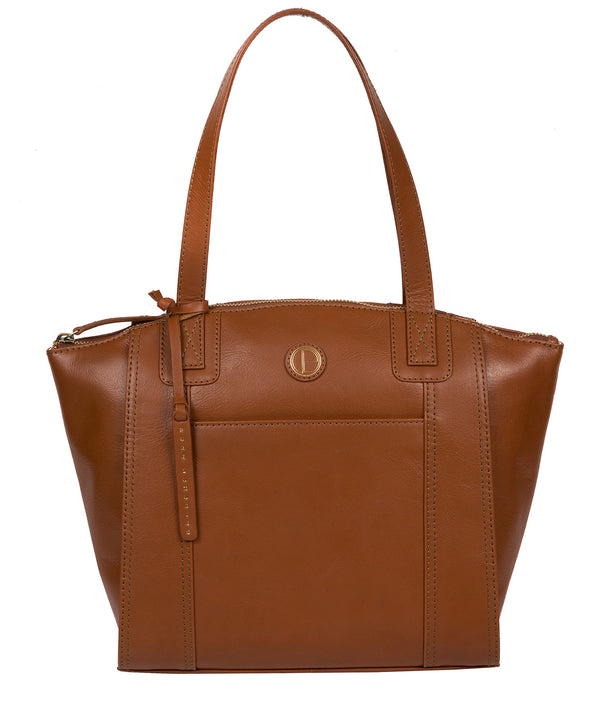 'Jura' Vintage Dark Tan Leather Handbag image 1