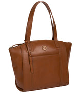 'Jura' Vintage Dark Tan Leather Handbag image 5