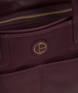 'Beacon' Blackberry Leather Handbag Pure Luxuries London