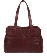 'Beacon' Burgundy Leather Handbag image 3