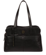 'Beacon' Vintage Black Leather Handbag