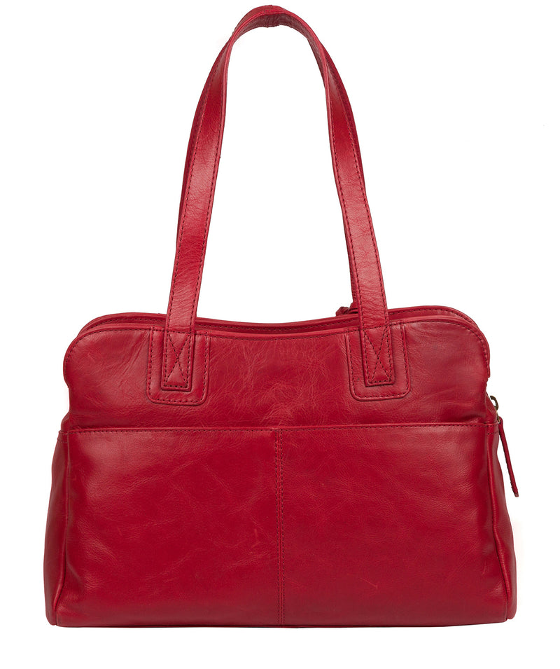 'Beacon' Vintage Red Leather Handbag image 3