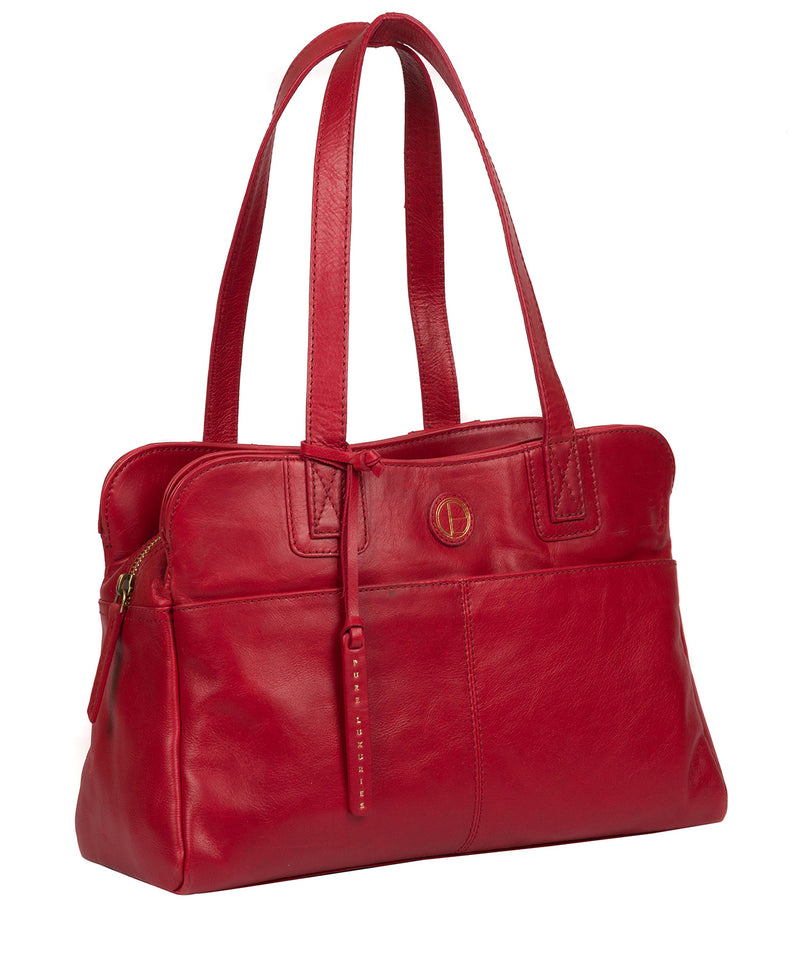 'Beacon' Vintage Red Leather Handbag image 5