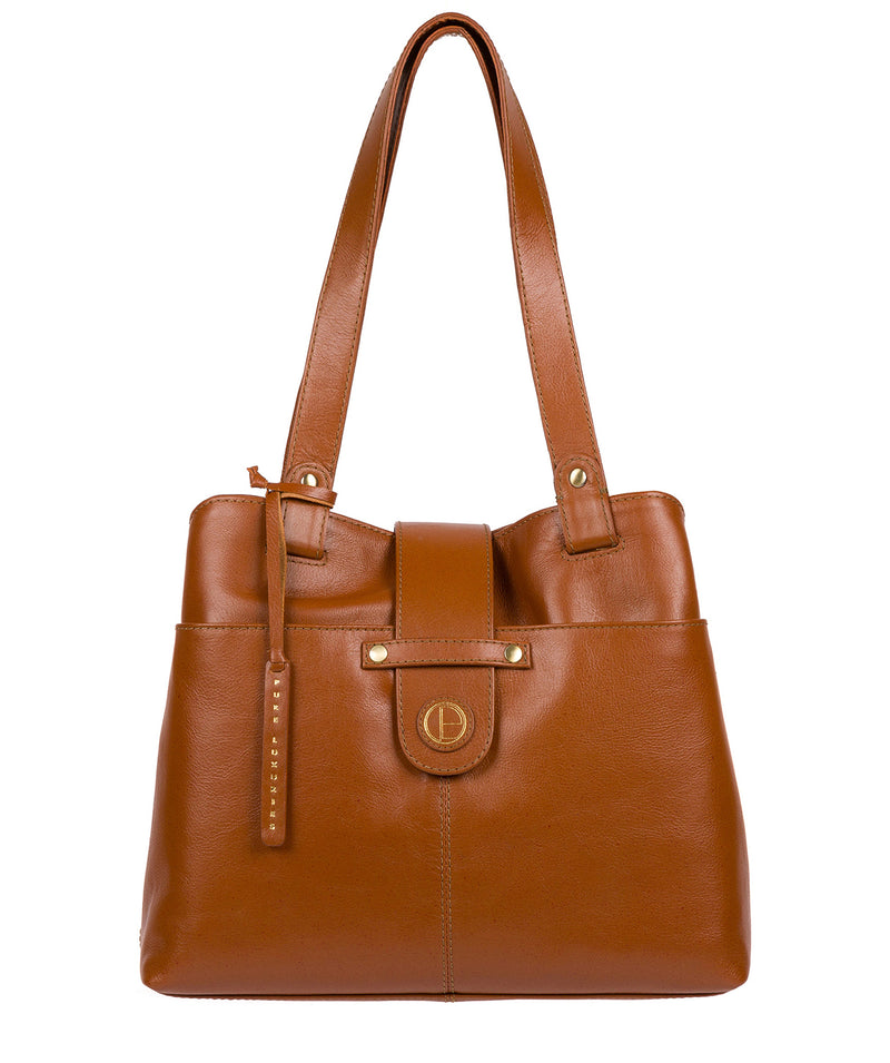 'Bickley' Vintage Dark Tan Leather Handbag image 1