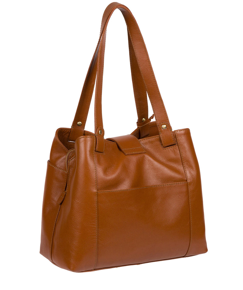 'Bickley' Vintage Dark Tan Leather Handbag image 3