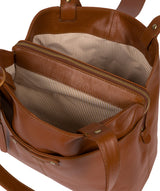 'Bickley' Vintage Dark Tan Leather Handbag image 4