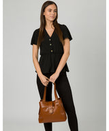 'Bickley' Vintage Dark Tan Leather Handbag image 2