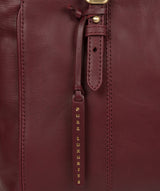 'Wollerton' Burgundy Leather Tote Bag image 6