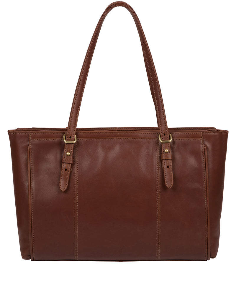 'Wollerton' Vintage Cognac Leather Tote Bag