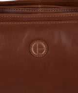 'Wollerton' Vintage Cognac Leather Tote Bag image 7