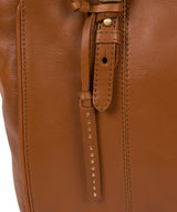'Wollerton' Vintage Dark Tan Leather Tote Bag image 6