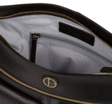 'Cleeton' Vintage Black Leather Shoulder Bag