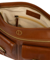 'Cleeton' Vintage Dark Tan Leather Shoulder Bag image 5