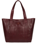 'Cranbrook' Burgundy Leather Tote Bag image 1