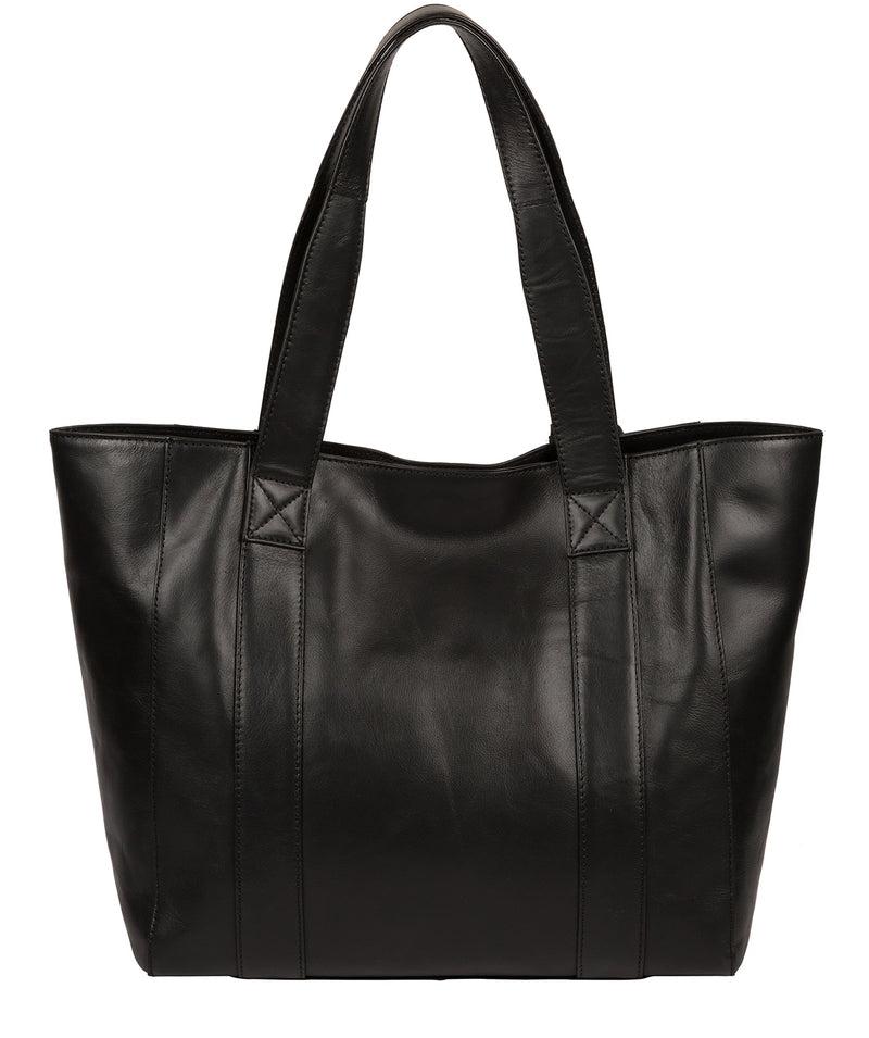 'Cranbrook' Vintage Black Leather Tote Bag image 3