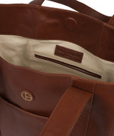 'Cranbrook' Vintage Cognac Leather Tote Bag image 4