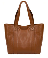 'Cranbrook' Vintage Dark Tan Leather Tote Bag image 3