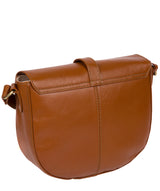 'Yanley' Vintage Dark Tan Leather Shoulder Bag