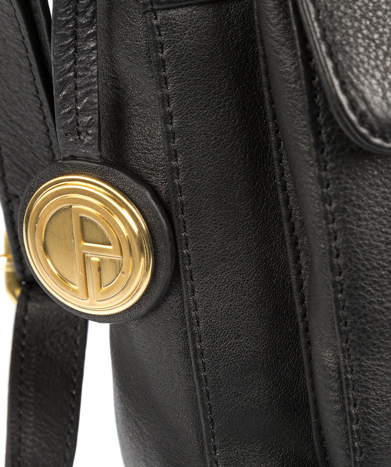 'Finola' Black Leather Bag