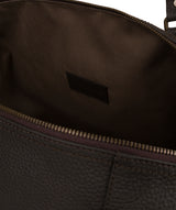 'Mallory' Brown Leather Holdall