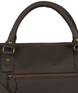 'Mallory' Brown Leather Holdall image 6