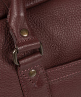 'Shackleton' Oxblood Genuine Leather Holdall