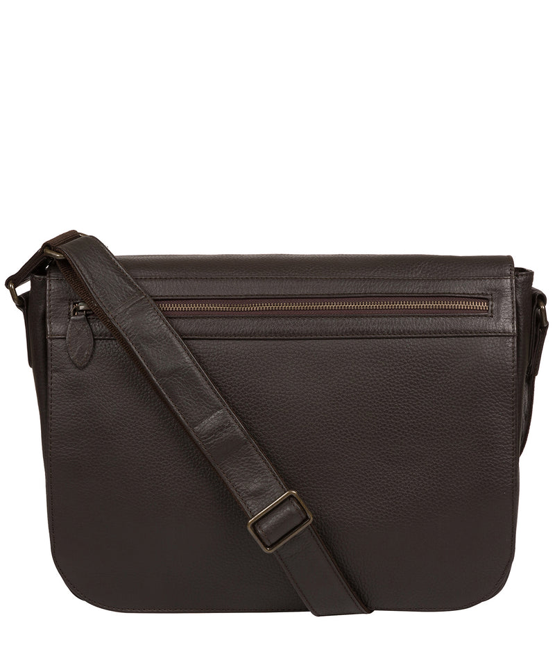 'Lawrence' Brown Leather Messenger Bag