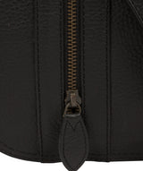 'Byron' Black Leather Messenger Bag image 6
