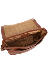 'Byron' Chestnut Cowhide Leather Messenger Bag