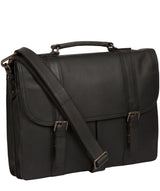 'Caxton' Black Leather Briefcase image 5