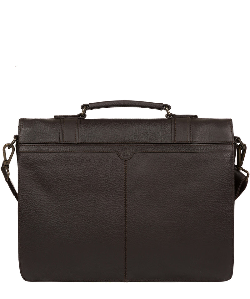 'Caxton' Brown Leather Briefcase image 3
