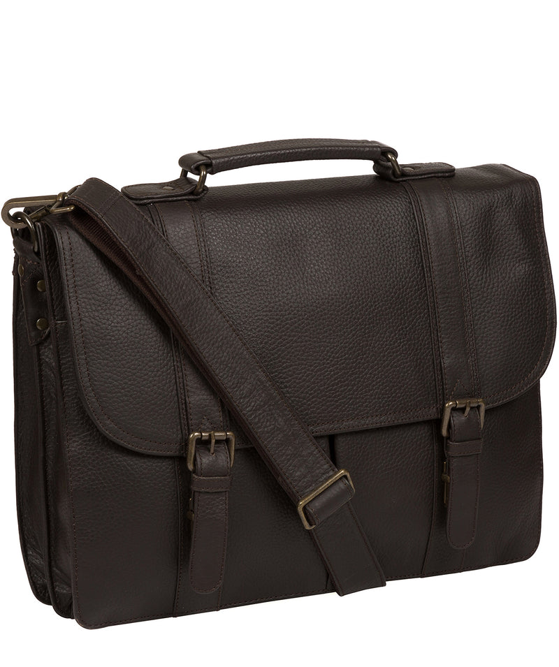 'Caxton' Brown Leather Briefcase image 5